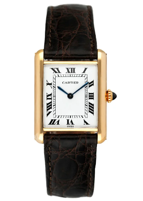 Cartier Tank 78086 Paris 18K Yellow Gold Ladies Watch