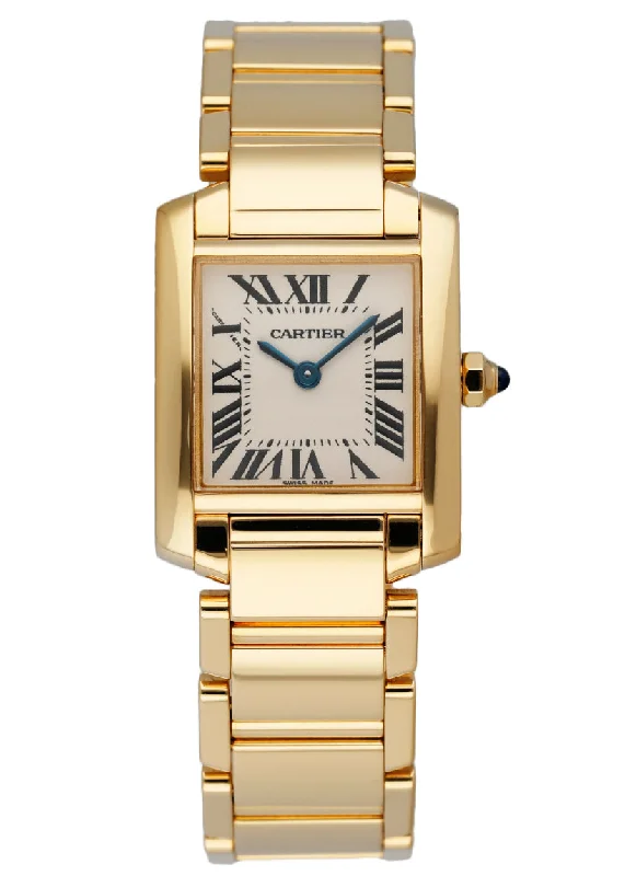 Cartier Tank Francaise 2385 18k Yellow Gold Ladies Watch