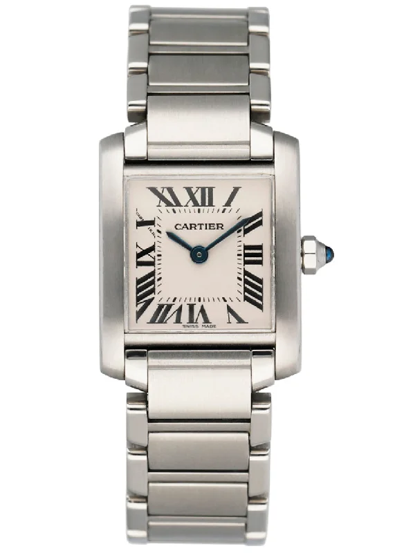 Cartier Tank Francaise 2384 Stainless Steel Ladies Watch