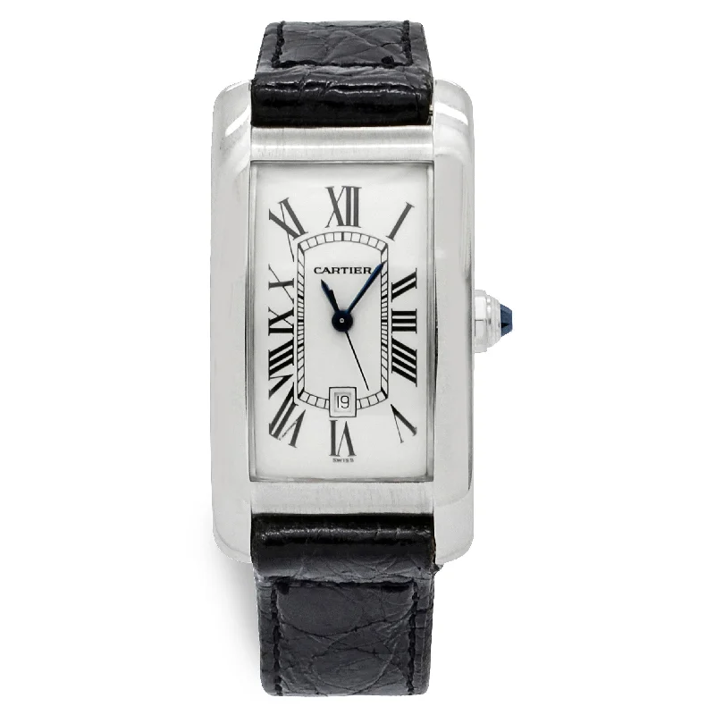 Cartier Tank Americaine 1726 White Dial Automatic Watch