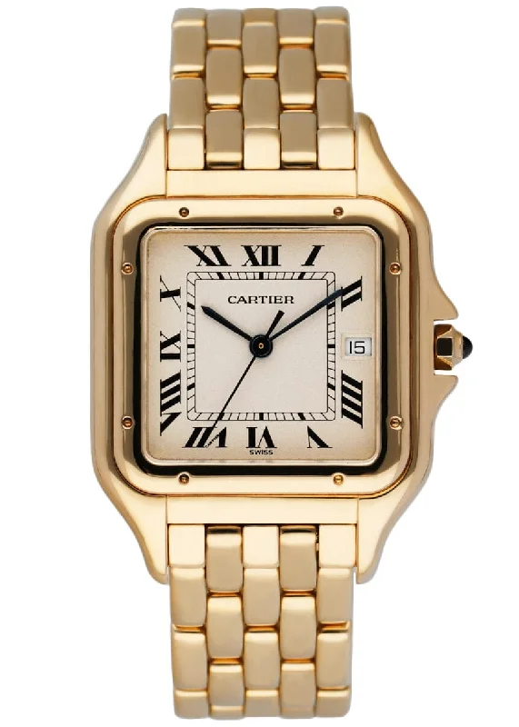 Cartier Panthere Large 18K Yellow Gold Mens Watch