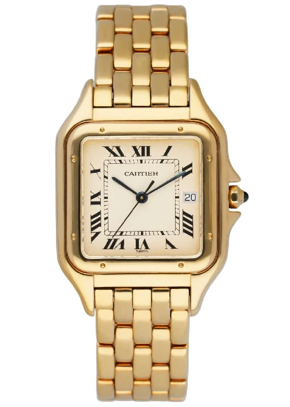 Cartier Panthere Large 18K Yellow Gold Mens Watch