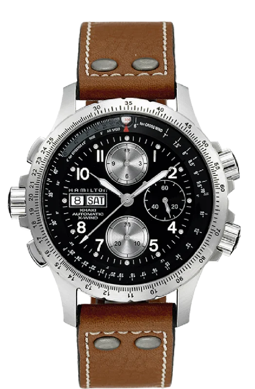 Hamilton Khaki Aviation X-Wind Automatic Chronograph H77616533 - Arnik Jewellers