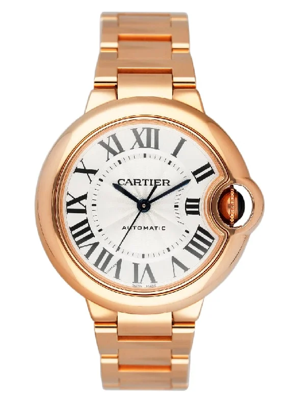 Cartier Ballon Bleu WGBB0042 18K Rose Gold Ladies Watch Box Papers