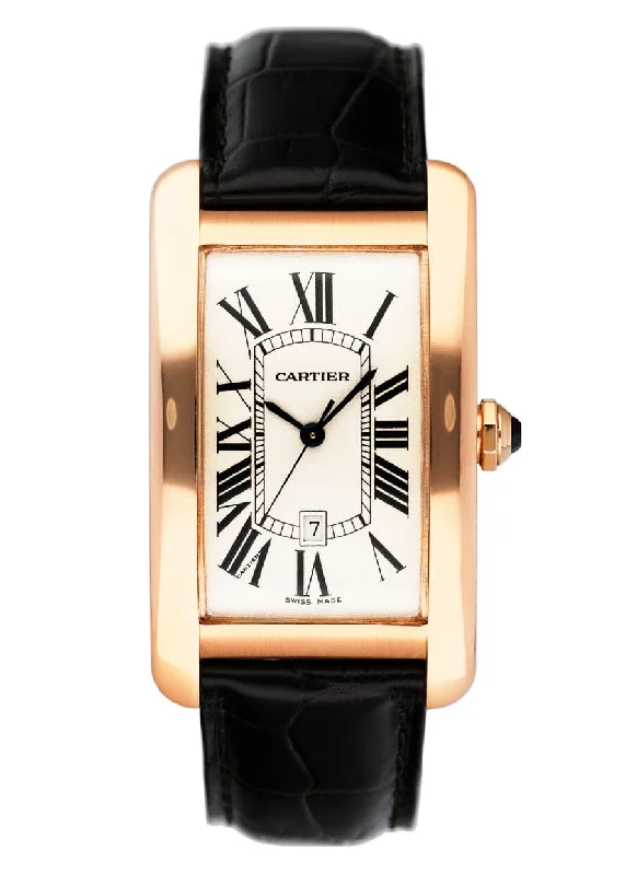 Cartier Tank Americaine Large W2609156 18K Rose Gold Watch