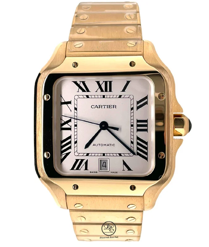 Cartier Santos WGSA0029 Large 18k Yellow Gold Unworn