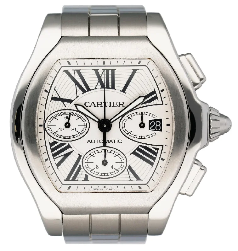 Cartier Roadster XL W6206019 Sliver Dial Mens Watch