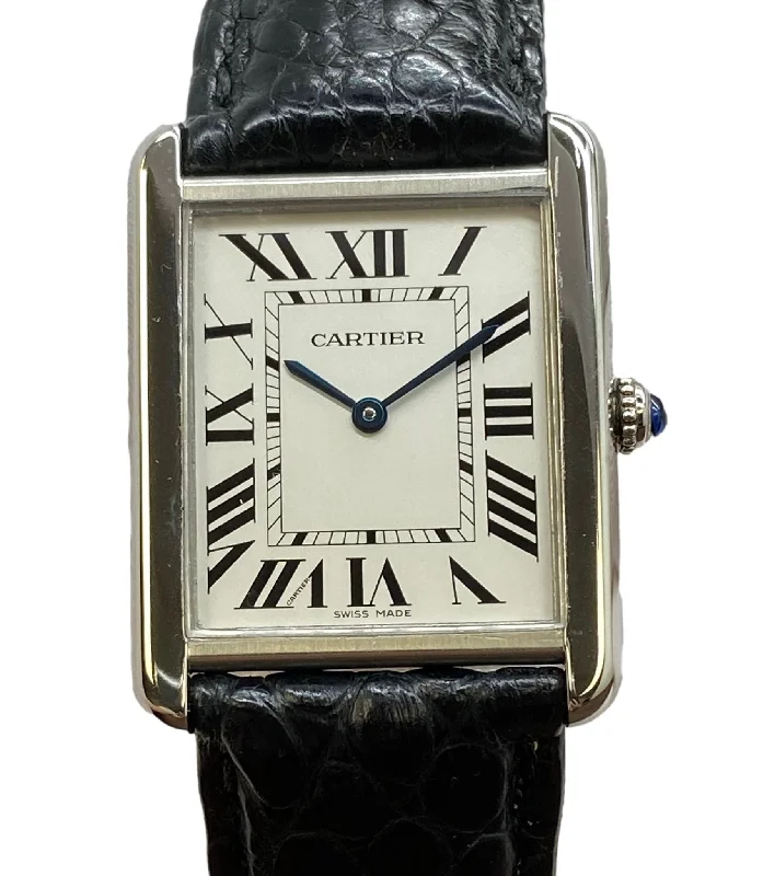 Cartier Tank Solo W5200003 White Roman Dial Quartz Watch