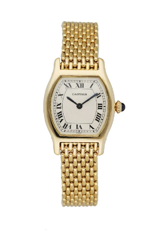 Cartier Tortue Paris 18k Yellow Gold Ladies Watch