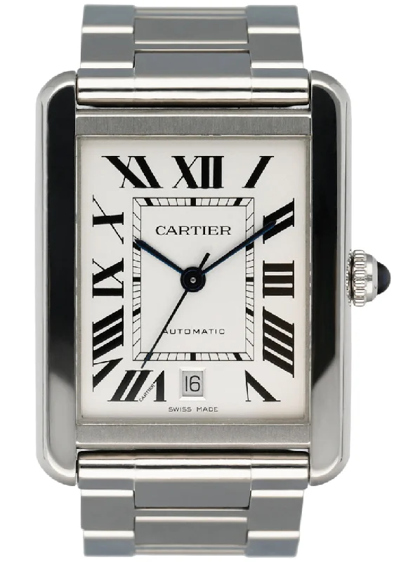 Cartier Tank Solo XL 3800 Mens Watch with Box & Papers