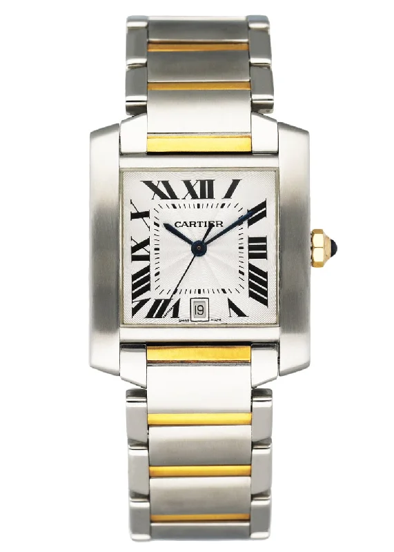 Cartier Tank Francaise W51005Q4 Two Tone Mens Watch