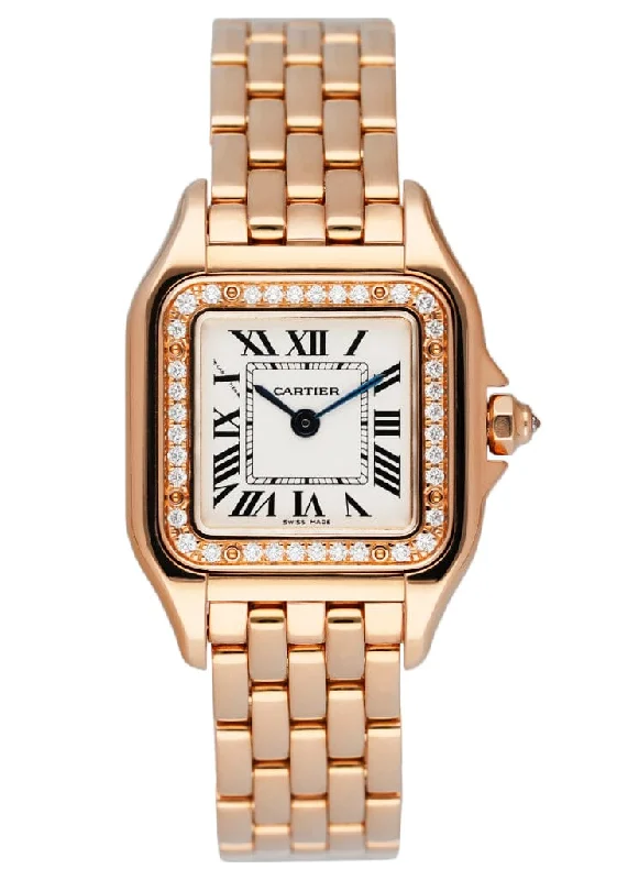 Cartier Panthere WJPN0008 Diamond Rose Gold Ladies Watch Box Papers