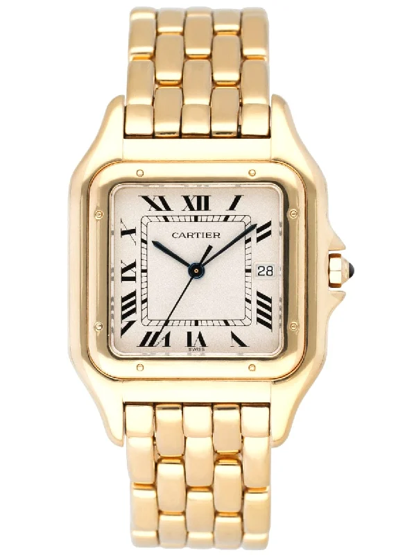 Cartier Panthere Large 18K Yellow Gold Mens Watch