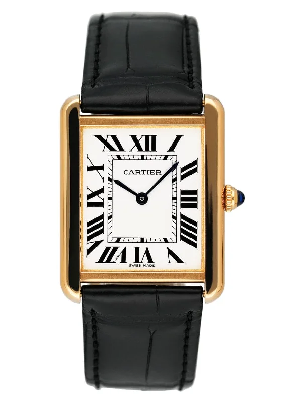 Cartier Tank Solo W5200004 Large Size Mens Watch Box Papers