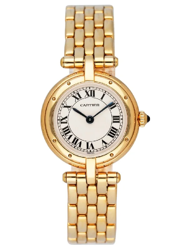 Cartier Panthere Vendome 18K Yellow Gold Ladies Watch With Box