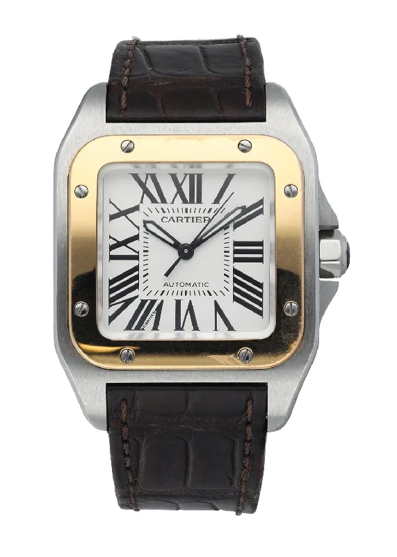 Cartier Santos 100 Stainless Steel 2878 Midsize Automatic Watch