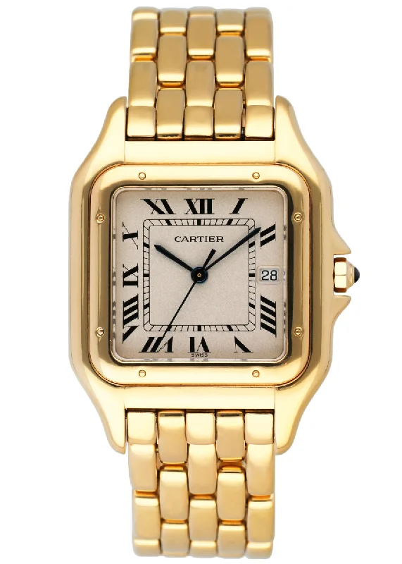 Cartier Panthere Large 18K Yellow Gold Mens Watch