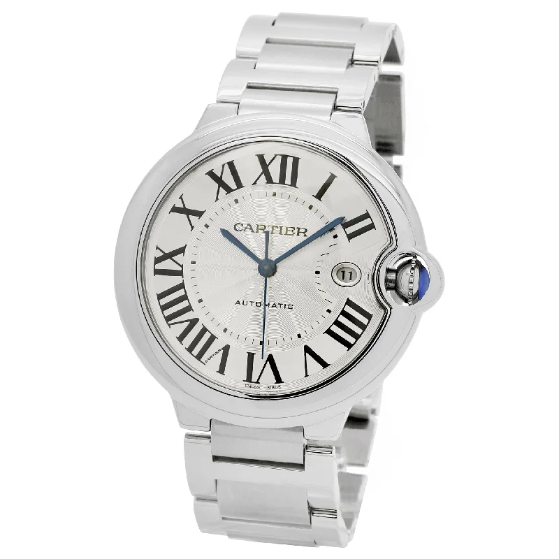 Cartier Ballon Bleu 3001 W69012Z4 Silver-tone Dial Automatic Men's Watch