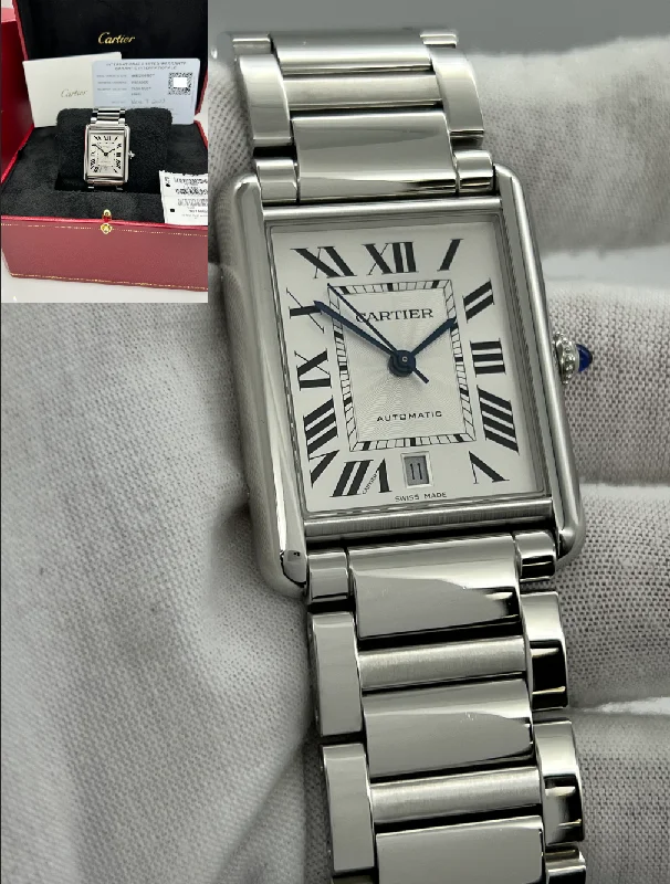 Cartier Tank Must XL WSTA0053 4490 Stainless Steel Box Paper 2023