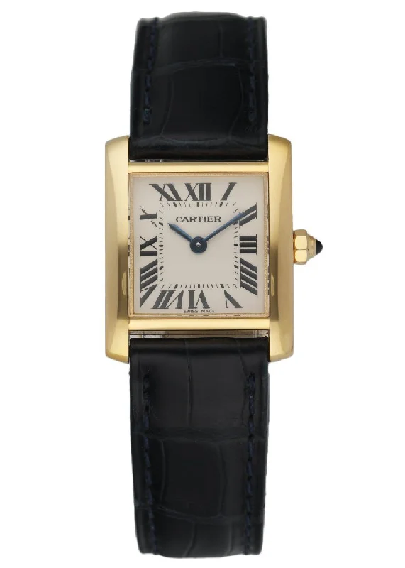 Cartier Tank Francaise 2385 18k Yellow Gold Ladies Watch