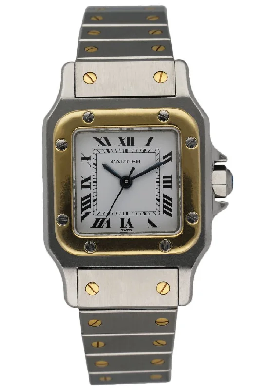 Cartier Santos Galbee Two Tone Ladies Watch