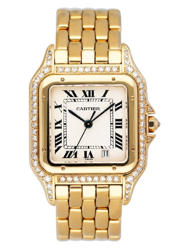 Cartier Panthere Medium 8839 Diamond 18K Yellow Gold Ladies Watch