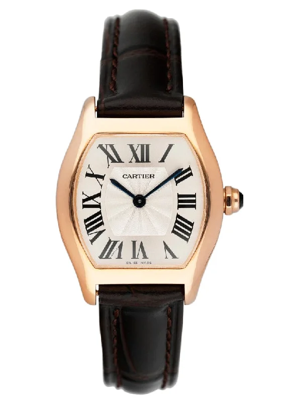 Cartier Tortue W1556360 18K Rose Gold Ladies Watch