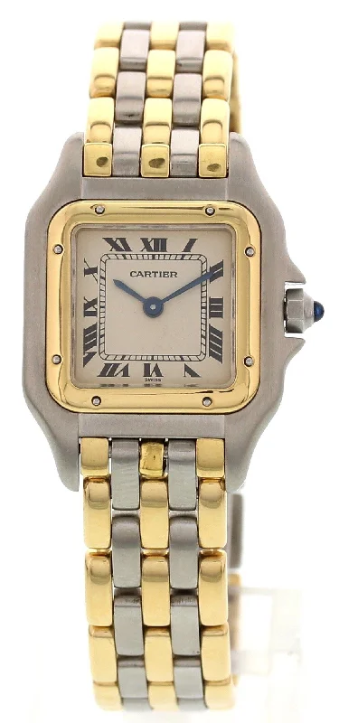 Cartier Panthere 18k Yellow Gold & Steel Ladies Watch