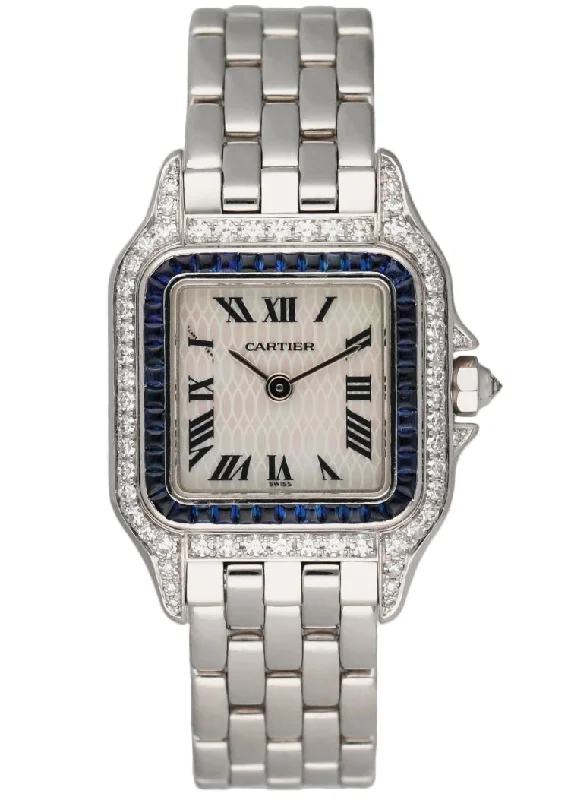 Cartier Panthere 18k White Gold Diamond 2362 Ladies Watch