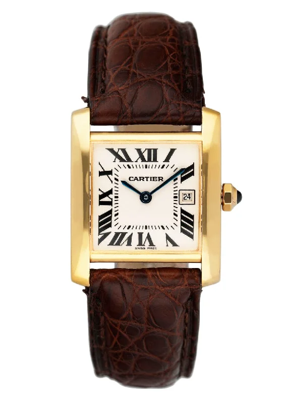 Cartier Tank Francaise W5001456 18K Yellow Gold Ladies Watch