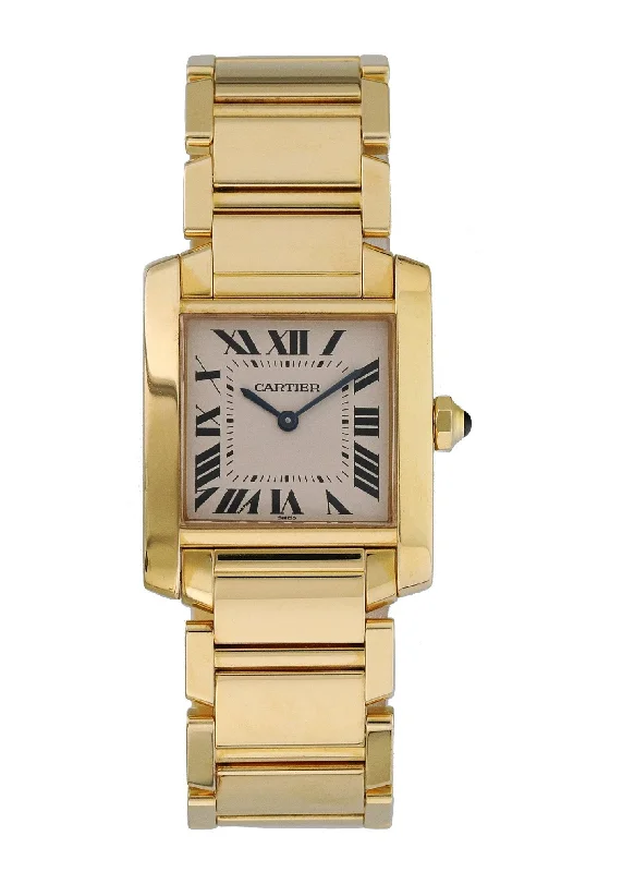 Cartier Tank Francaise 1820 Yellow Gold Ladies Watch