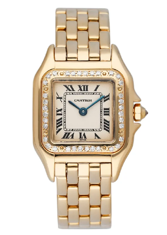 Cartier Panthere 18K Yellow Gold Diamonds Ladies Watch