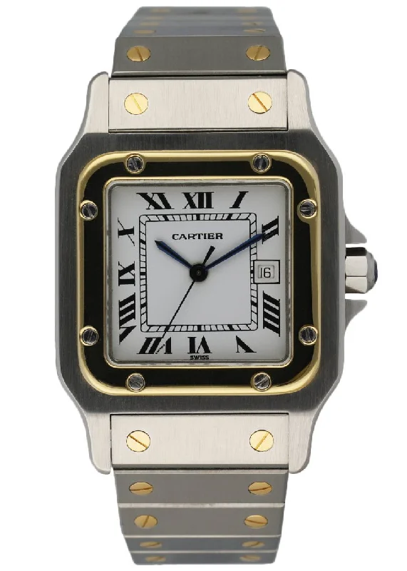 Cartier Santos Galbee Two Tone Ladies Watch