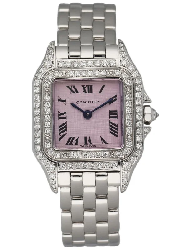 Cartier Panthere WF3259F3/1660 18K White Gold Diamond Ladies Watch