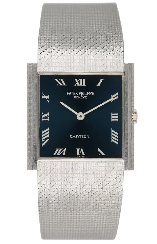 Patek Philippe 3494 Retailed By Cartier 18K White Gold Watch