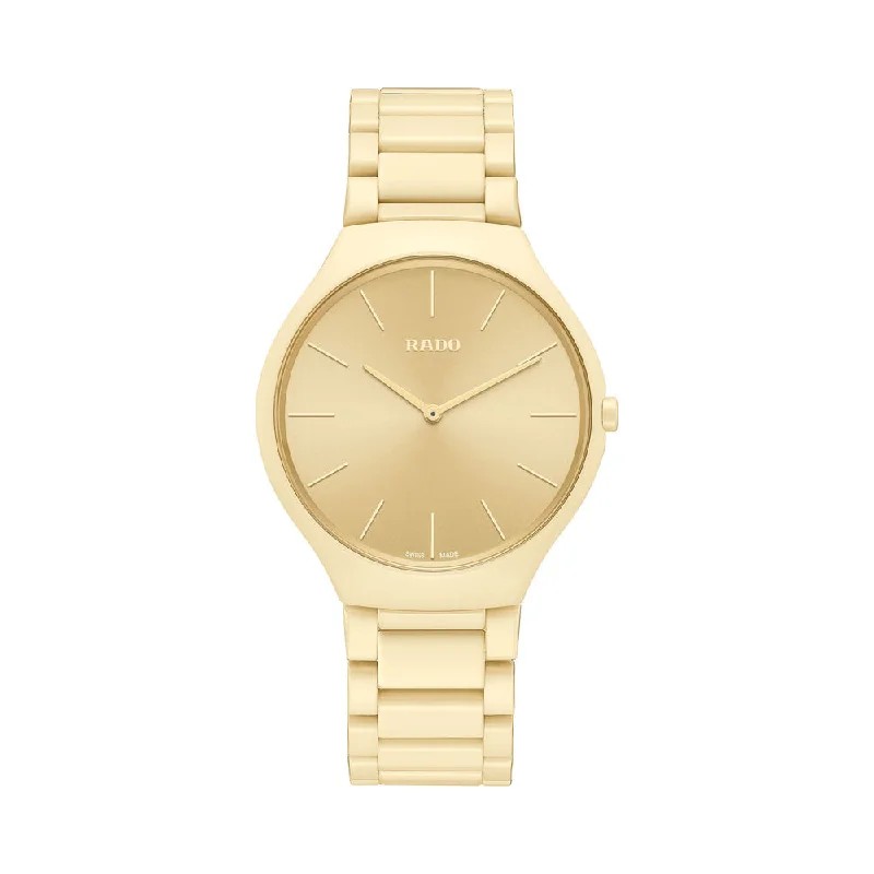 Rado True Thinline Les CouleursÂ™ Le Corbusier Cream White 32001 R27090602 Unisex Watch