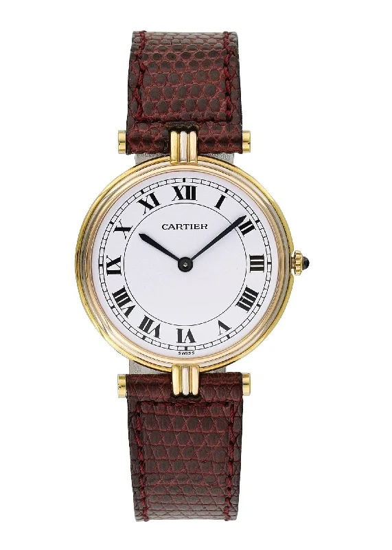 Cartier Paris Tri-color 18k Gold Ladies Watch