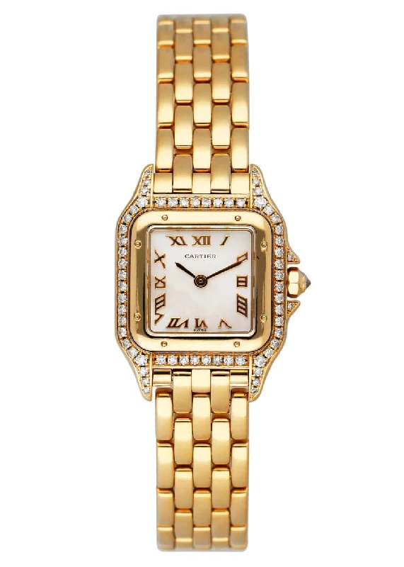 Cartier Panthere WF3116B9 MOP Diamond Ladies Watch