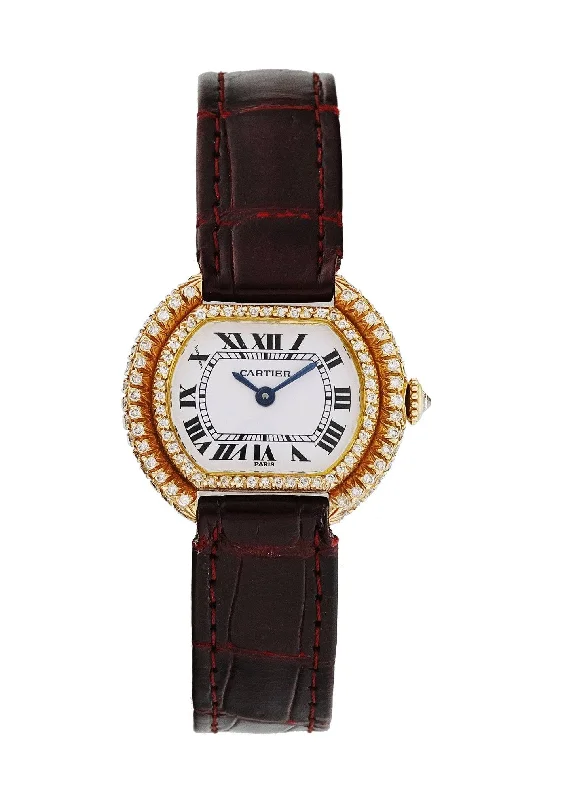 Cartier Paris Ellipse Gondole 18k Yellow Gold Ladies Watch