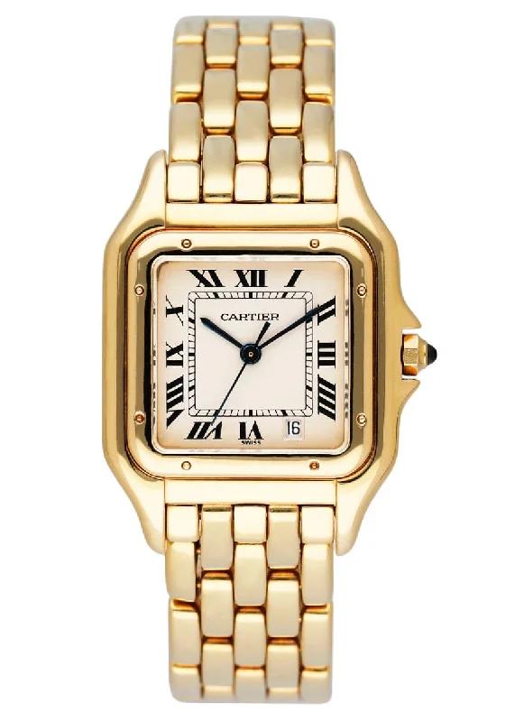 Cartier Panthere GGC98010 Yellow Gold Midsize Ladies Watch Box Papers