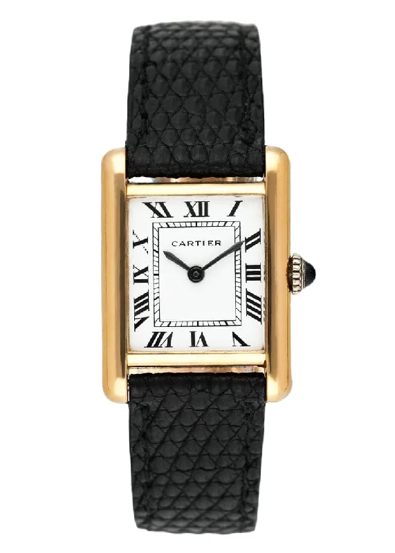 Cartier Tank Paris 78087 18K Yellow Gold Ladies Watch