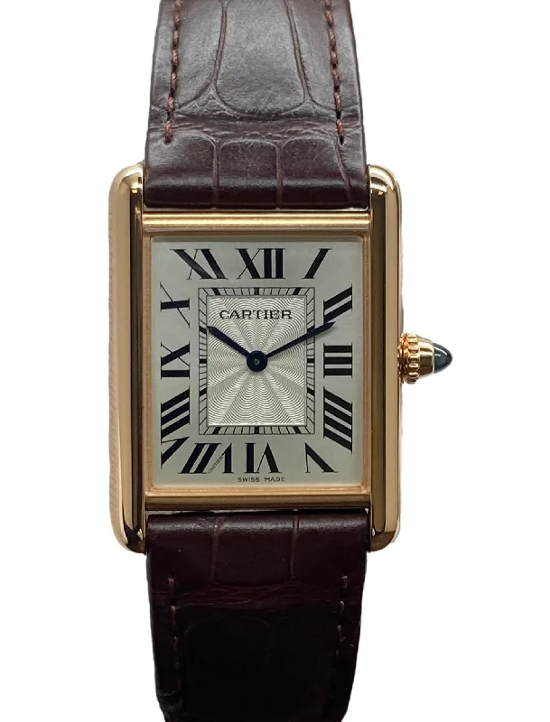 Cartier Tank Louis Cartier Large 25,5mm WGTA0011  Silver Dial Hand Wind Watch