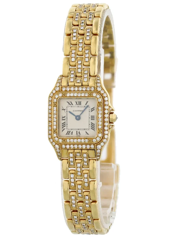 Cartier Panthere 128000 M 18k Yellow Gold Ladies Diamond Watch