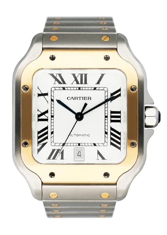 Cartier Santos W2SA0009 Large Size Mens Watch  Papers