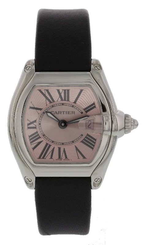 Cartier Roadster 2675 Pink Dial Ladies Watch