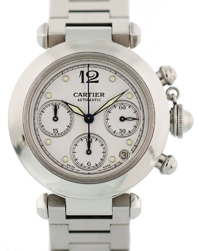 Cartier Pasha 2412 Automatic Chronograph Box & Papers