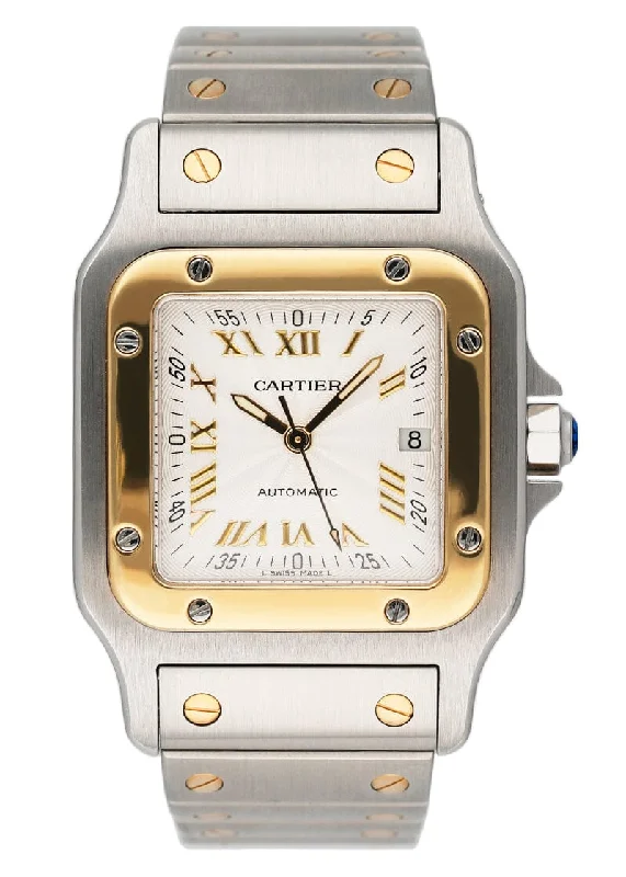 Cartier Santos Galbee W20041C4 Two Tone Ladies Watch