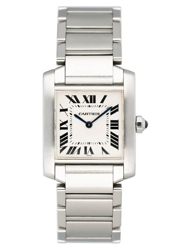 Cartier Tank Francaise W51003Q3 Stainless Steel Midsize Watch