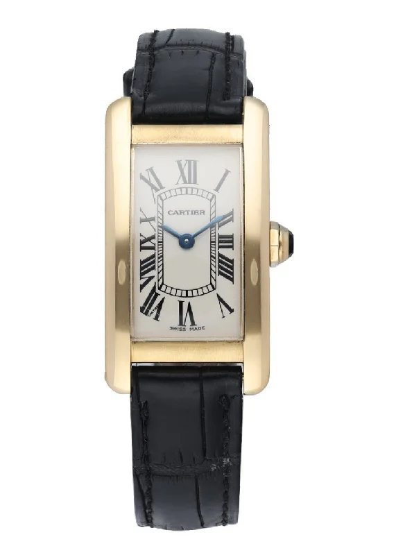 Cartier Tank Americaine 1710 18K Yellow Gold Ladies Watch