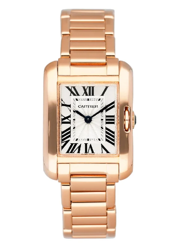 Cartier Tank Anglaise W5310013 18K Rose Gold  Ladies Watch